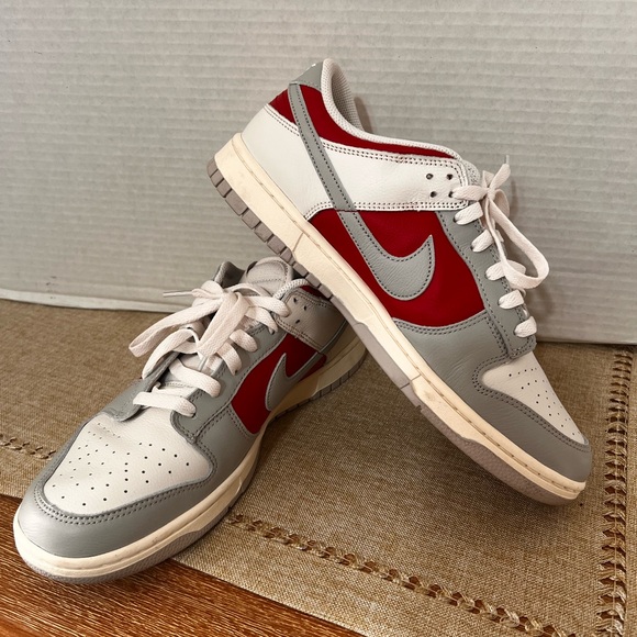Like New Nike Gray and Red Athletic Shoes - Picture 1 of 5